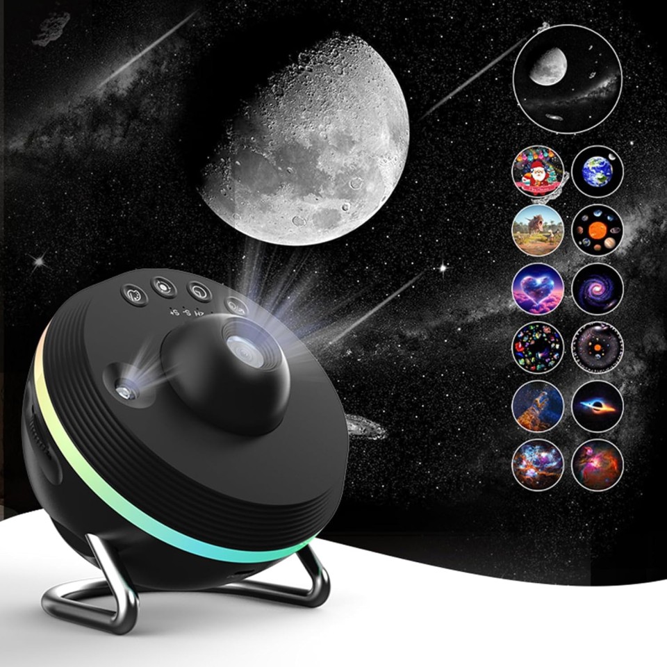 ✨12-in-1 Galaxy Star Projector Night Light