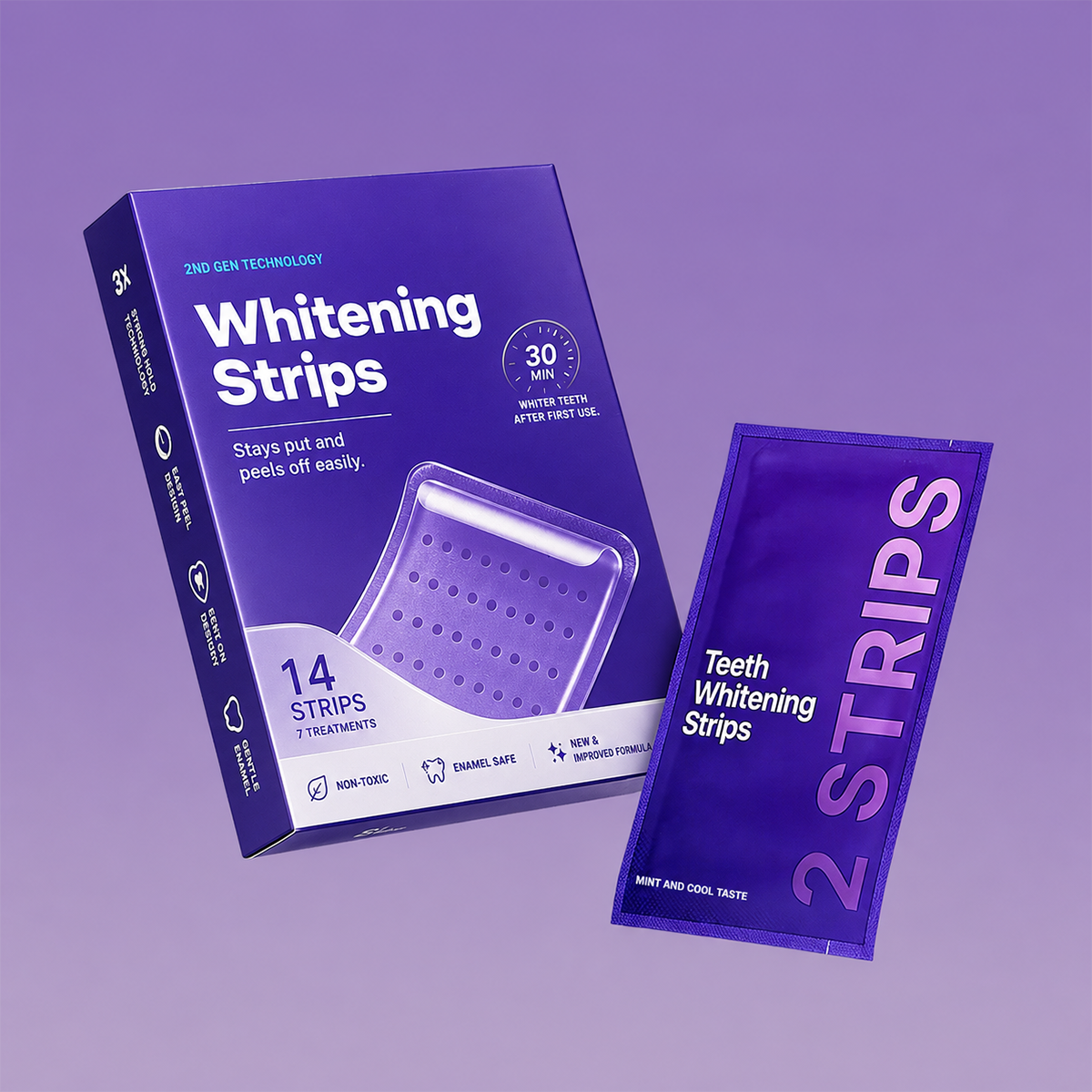 Lace and Lush Purple Teeth Whitening Strips