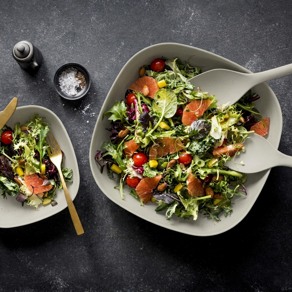 Lace and Lush Medium Salad Bowl
