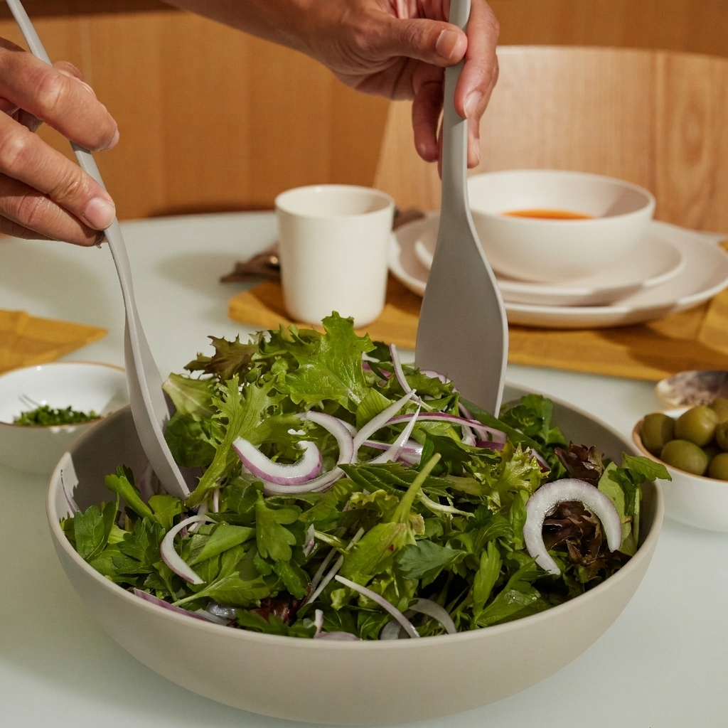 Lace and Lush Medium Round Salad Bowl