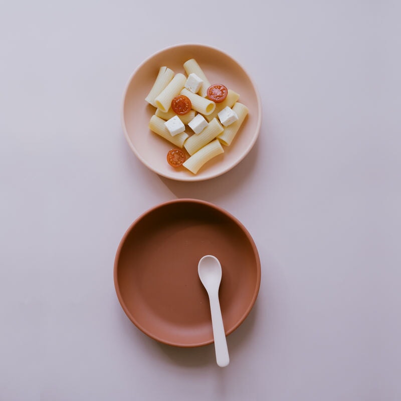 Lace and Lush Duo Suction Plate & Spoon Set
