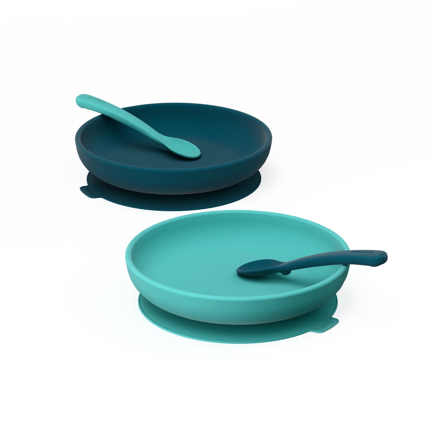 Lace and Lush Duo Suction Plate & Spoon Set
