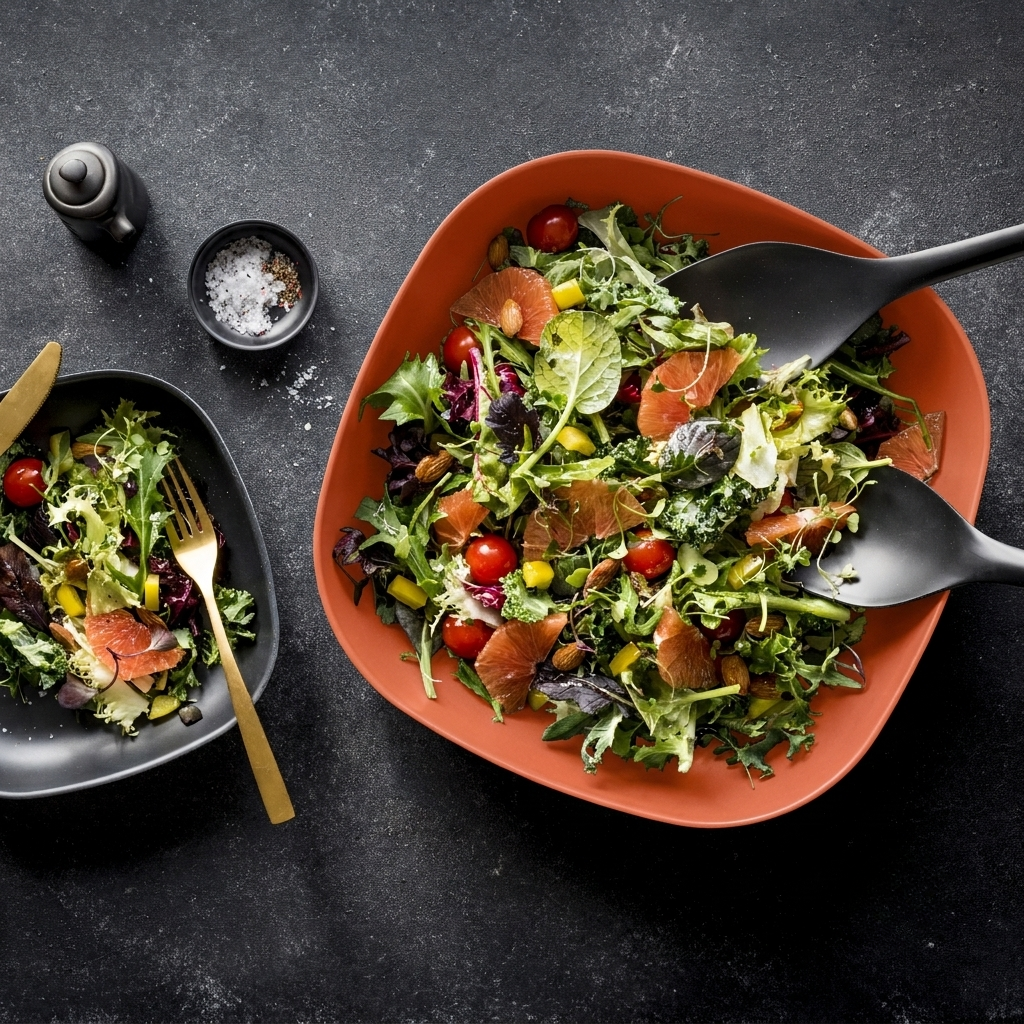 Lace and Lush Medium Salad Bowl