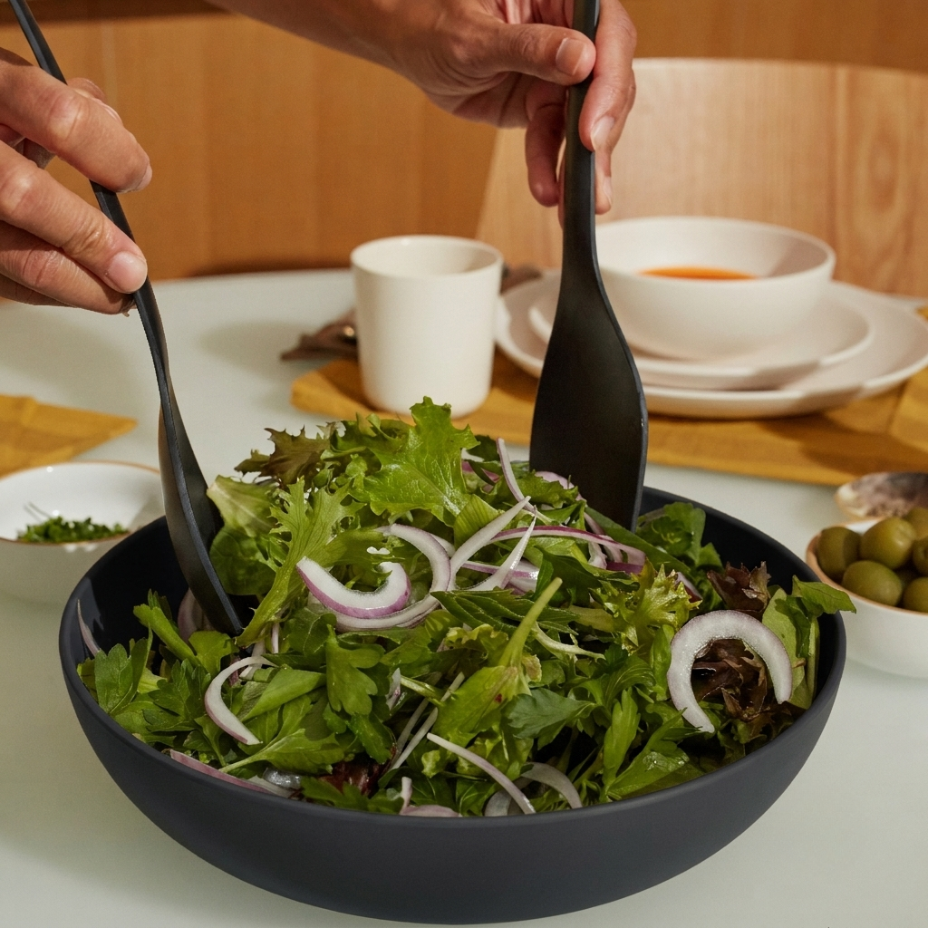 Lace and Lush Medium Round Salad Bowl
