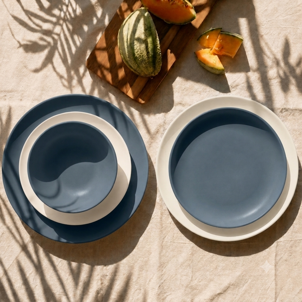 Lace and Lush Round Deep Plate - Set of 4