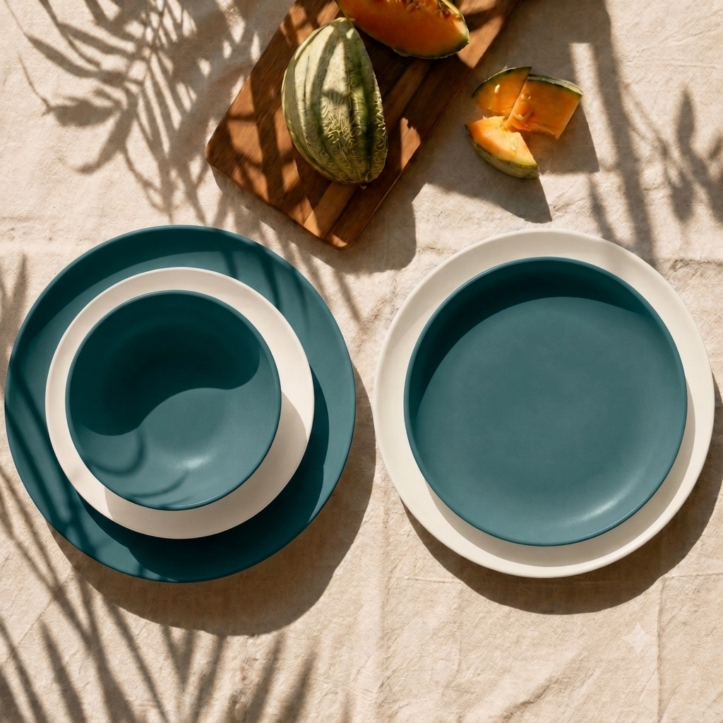 Lace and Lush Round Deep Plate - Set of 4