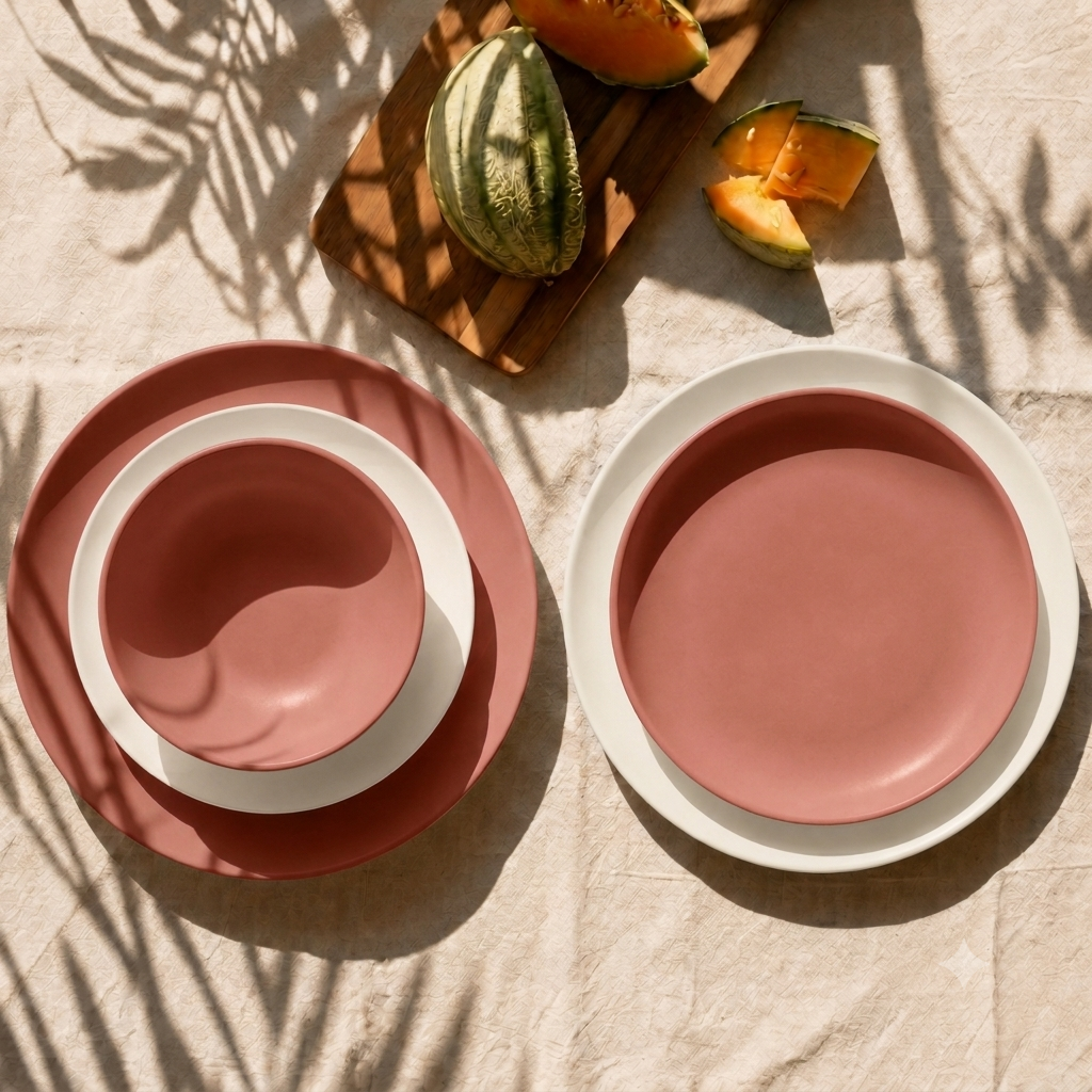 Lace and Lush Round Deep Plate - Set of 4