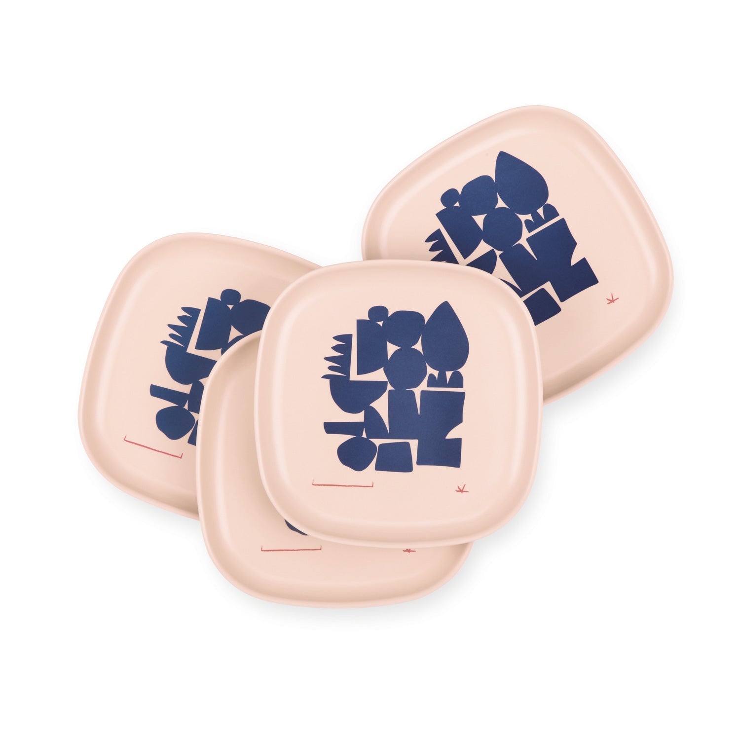 Lace and Lush Illustrated Medium Plate Set