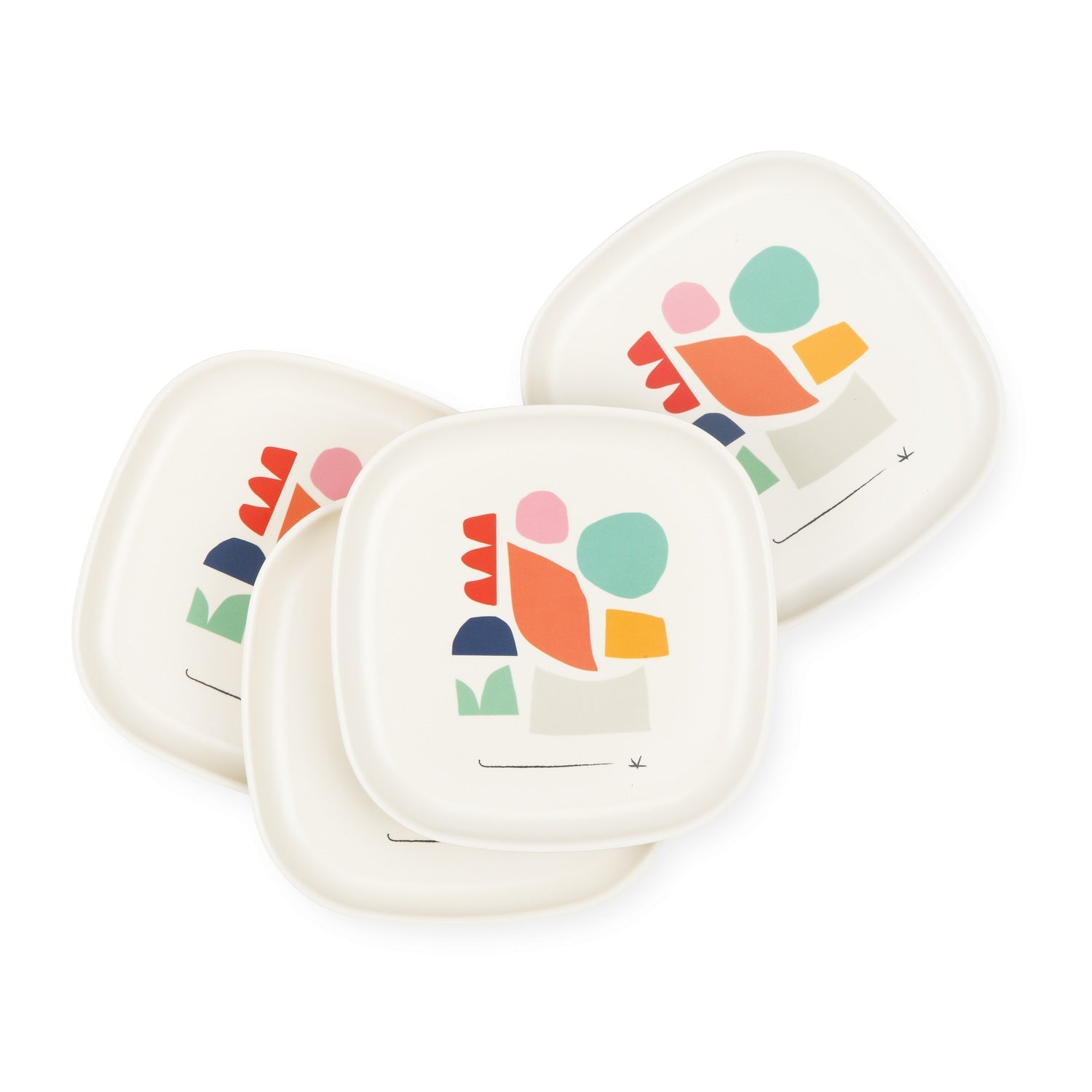 Lace and Lush Illustrated Medium Plate Set