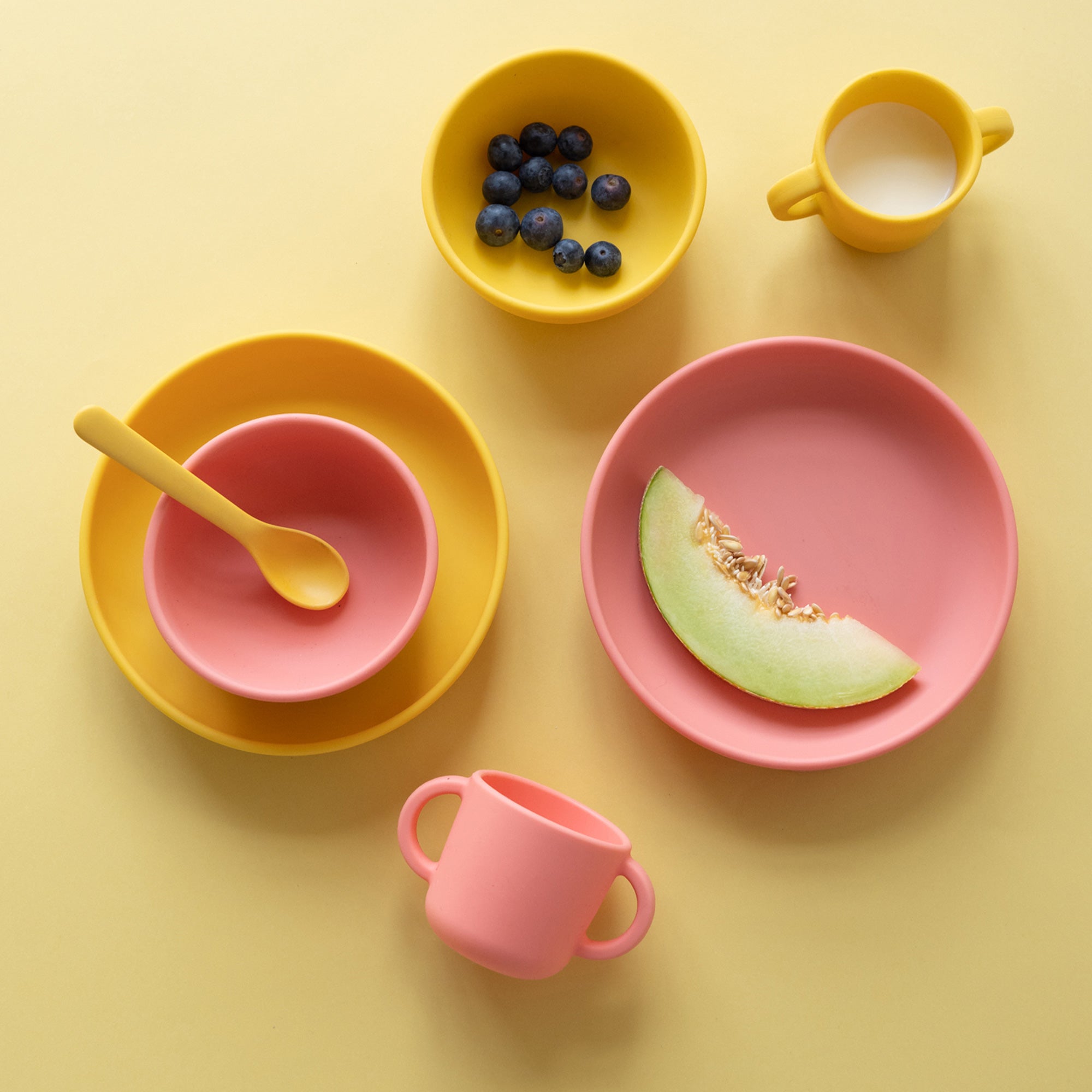 Lace and Lush Silicone Suction Baby Plate Set