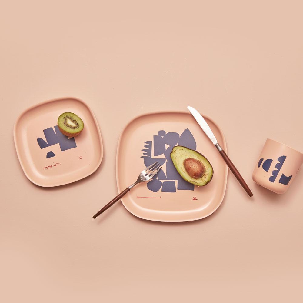 Lace and Lush Illustrated Side Plate Set
