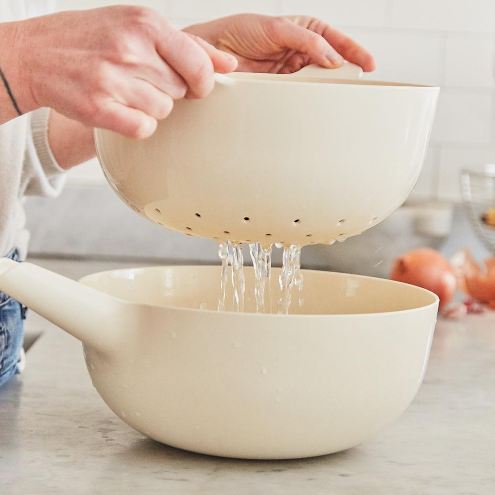 Lace and Lush Large Mixing Bowl and Colander Set