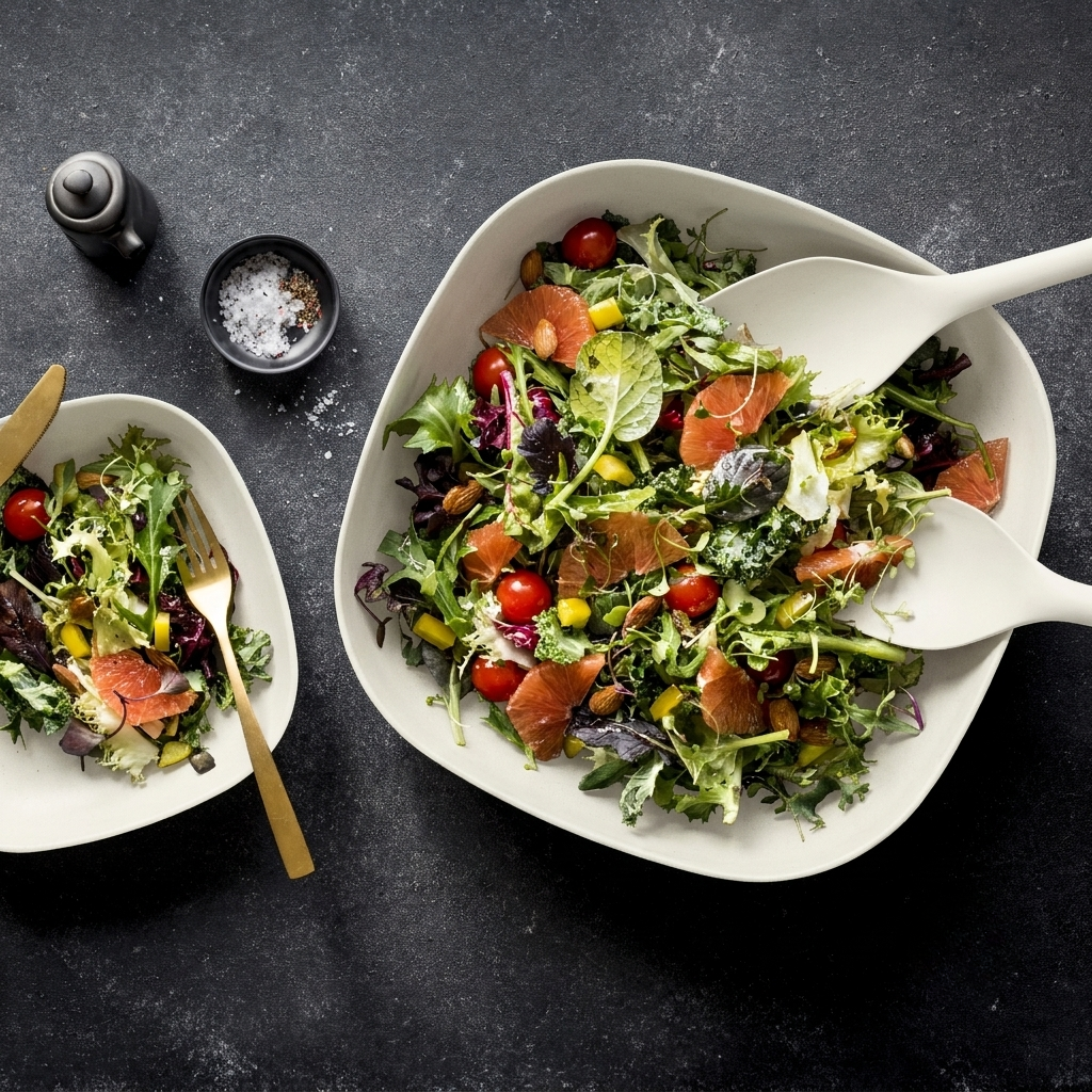 Lace and Lush Medium Salad Bowl