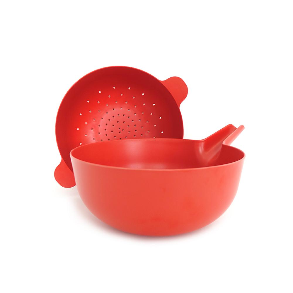 Lace and Lush Large Mixing Bowl and Colander Set