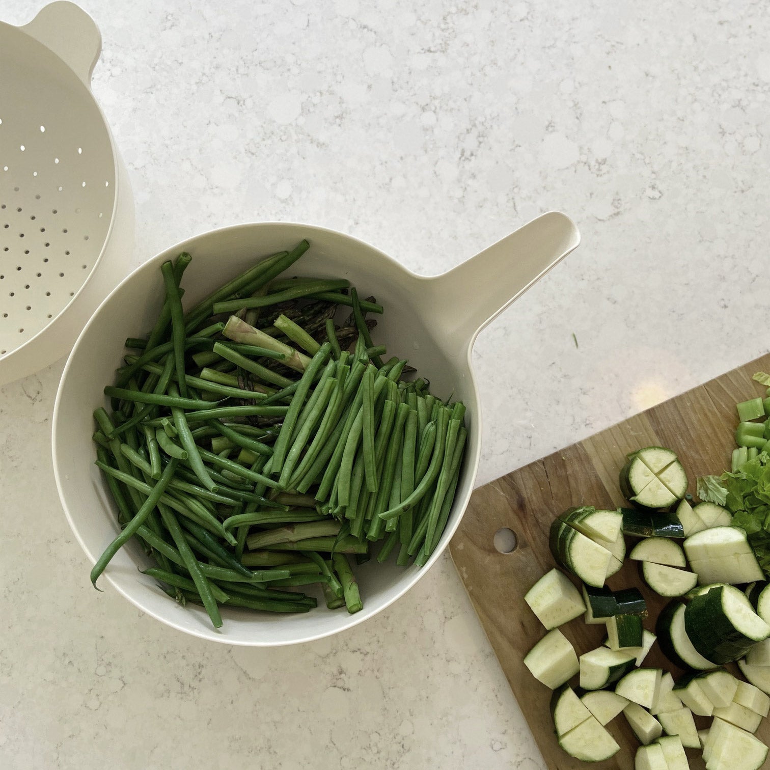 Lace and Lush Small Mixing Bowl and Colander Set