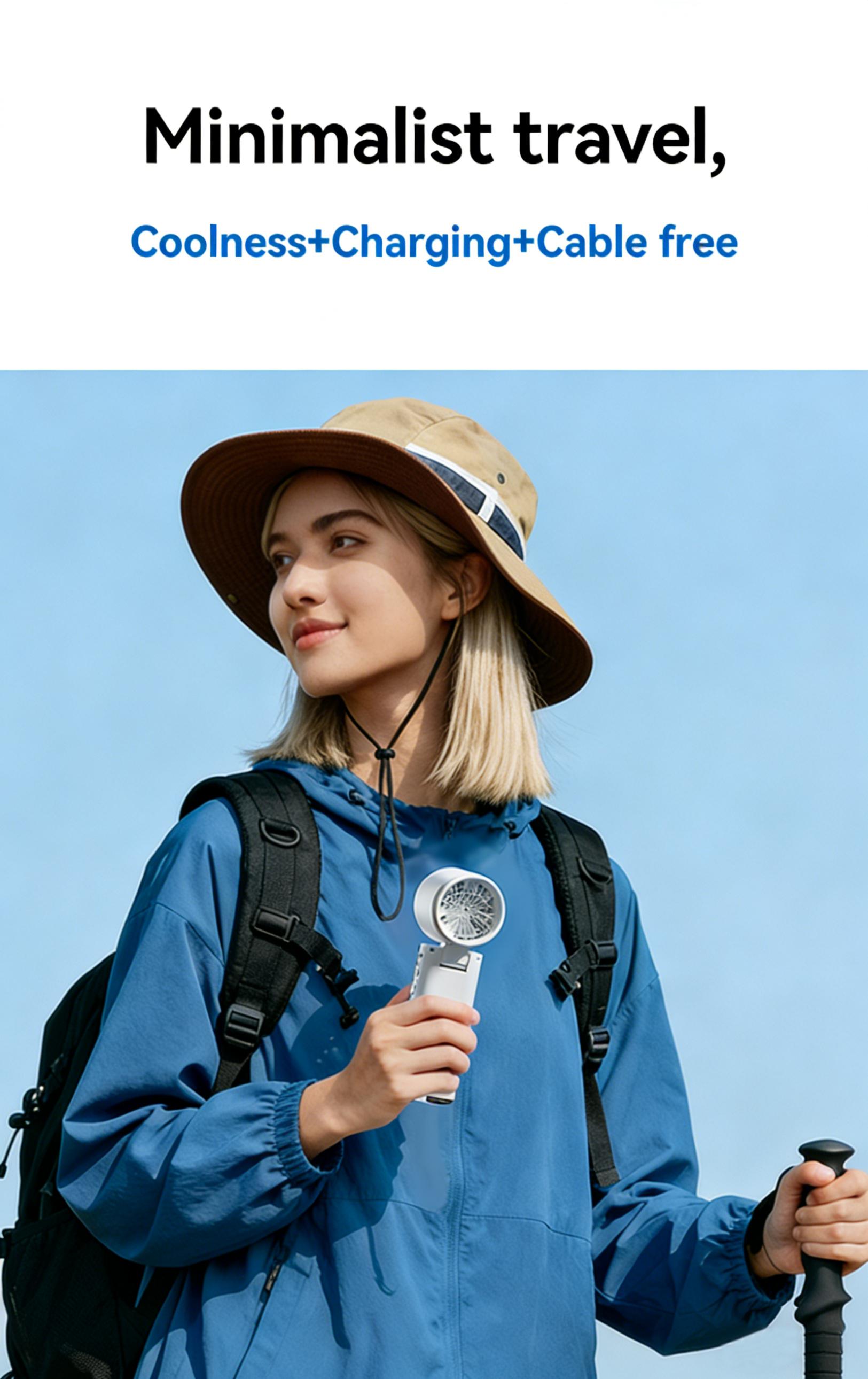 SWEETFULL 7-in-1 Portable Cooling Fan with Emergency Phone Charger Power Bank,Summer Fan(Type-c), Ion Cooling Technology, 100 Speed Turbo Fan with LCD Display, Rechargeable Handheld Fan with Neck Strap for Outdoor Camping Travel Sports SWEETFULL 7-in-1 Portable Cooling Fan with Emergency Phone Charger Power Bank,Summer Fan(Type-c), Ion Cooling Technology, 100 Speed Turbo Fan with LCD Display, Rechargeable Handheld Fan with Neck Strap for Outdoor Camping Travel Sports
