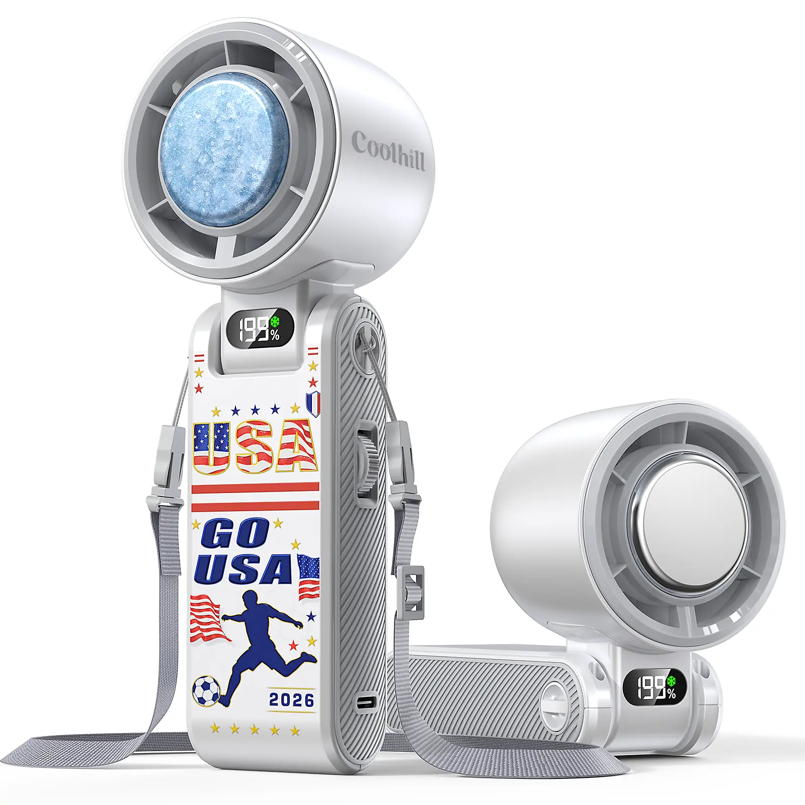 Portable Fan – 199-Speed Rechargeable Handheld Fan