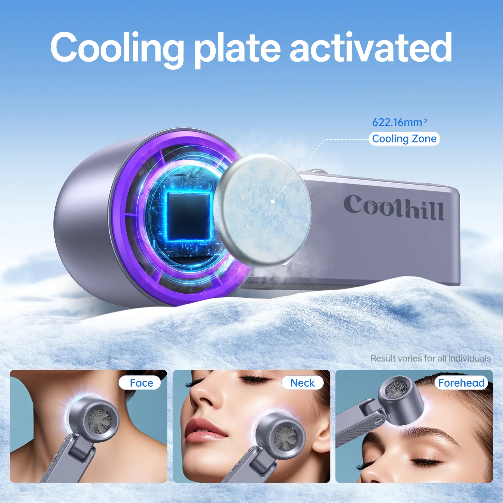 Portable Fan – 199-Speed Rechargeable Handheld Fan