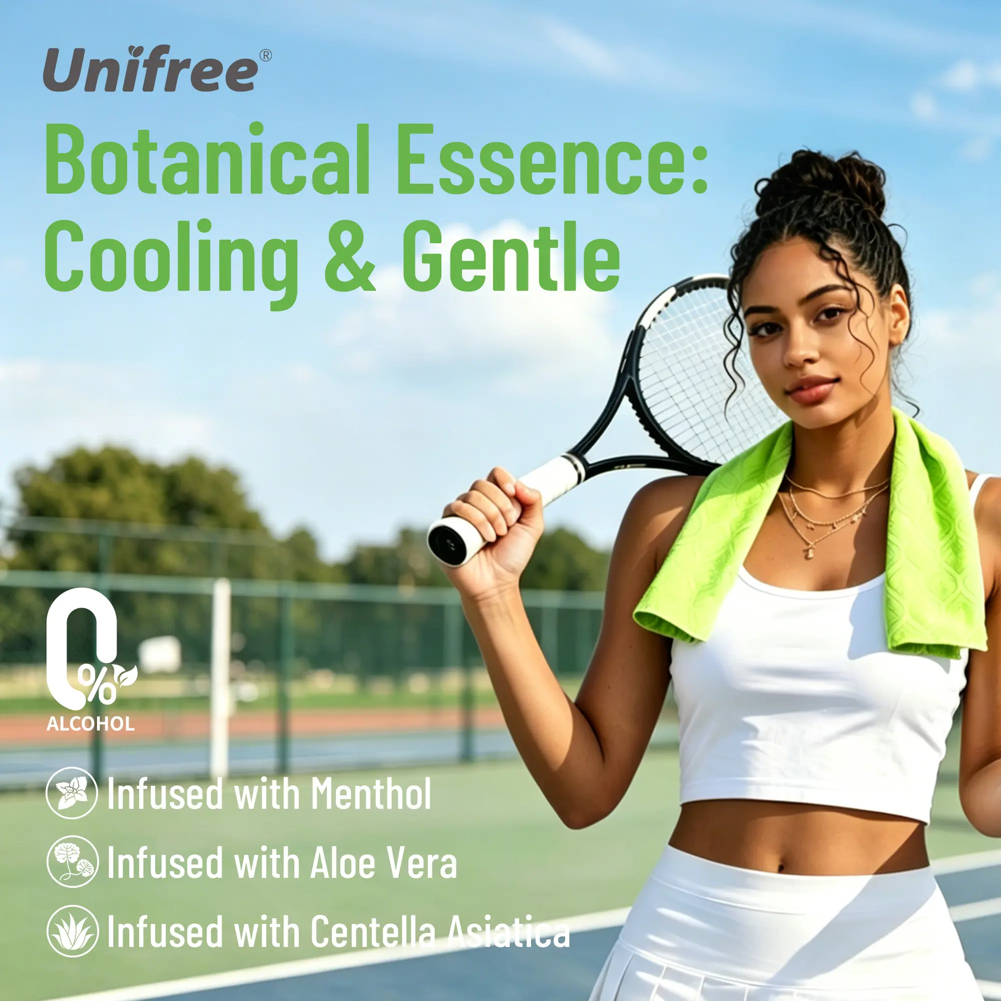 Unifree Cooling Towels & XL Menthol Cooling Wipes, Instant & Long Lasting Cooling Relief for Hot Weather