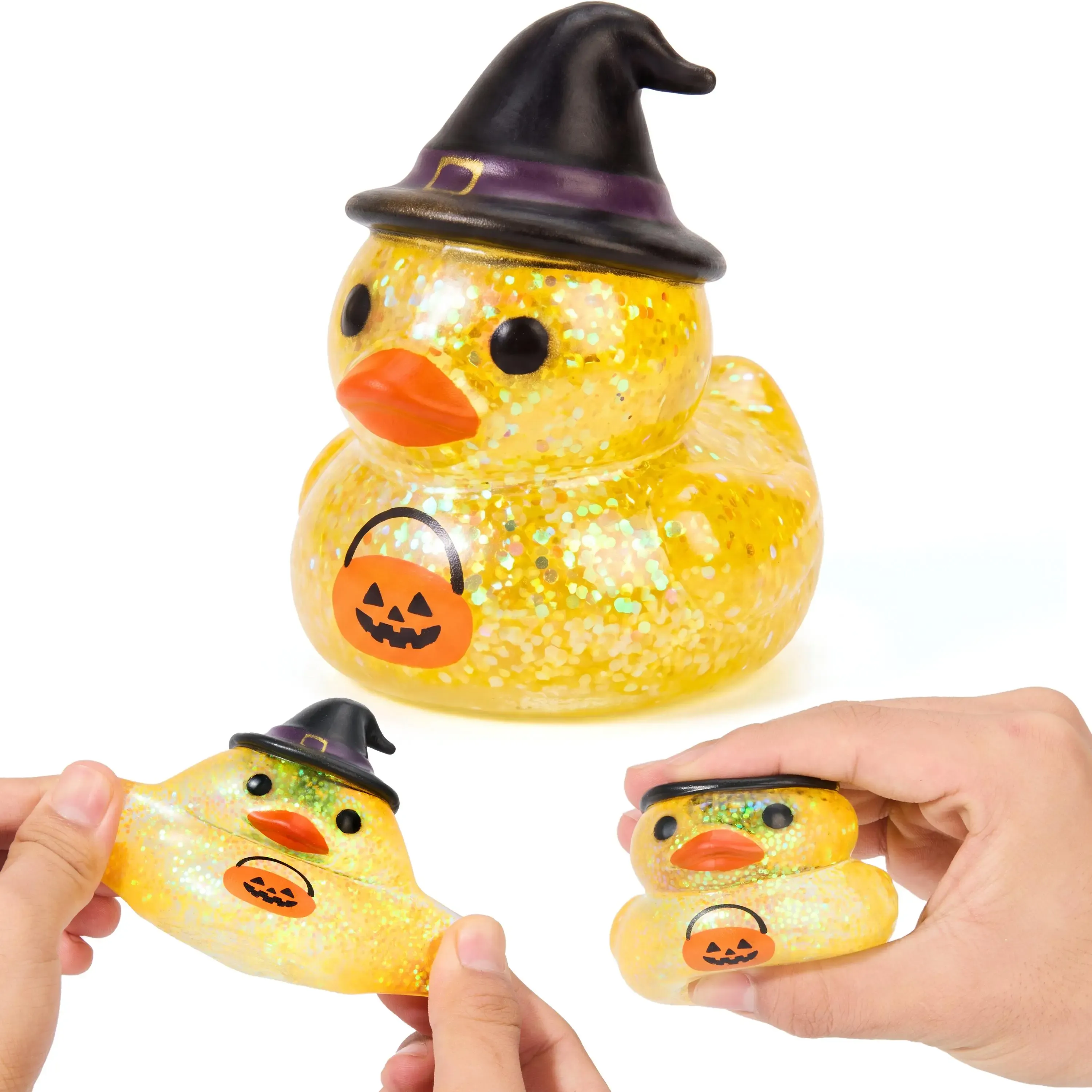 Halloween Dumpling Stress Relief Toys, Slow‑rebound maltose squishy toys, ideal for Halloween party gifts, featuring grimace pumpkin and little devil designs