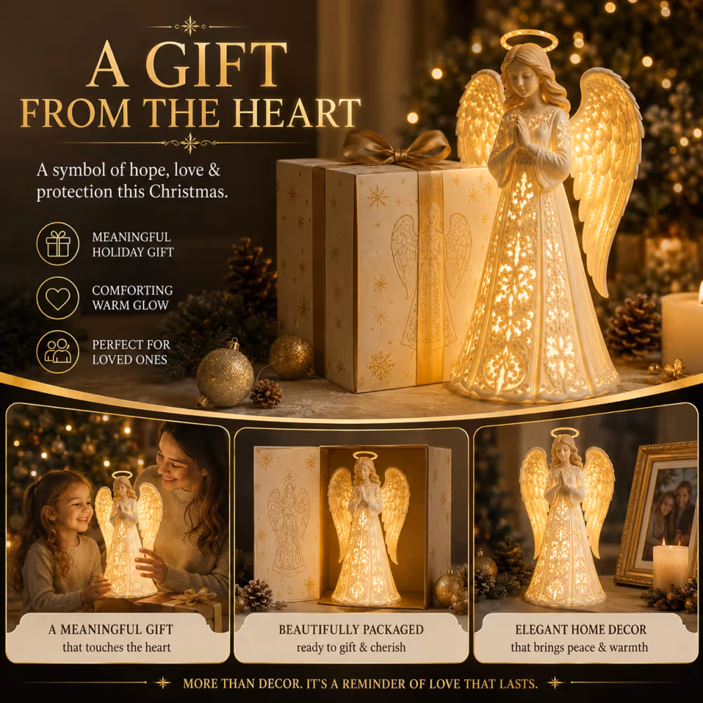 ✨ Angel Christmas Guardian Light – A Symbol of Hope, Love & Protection