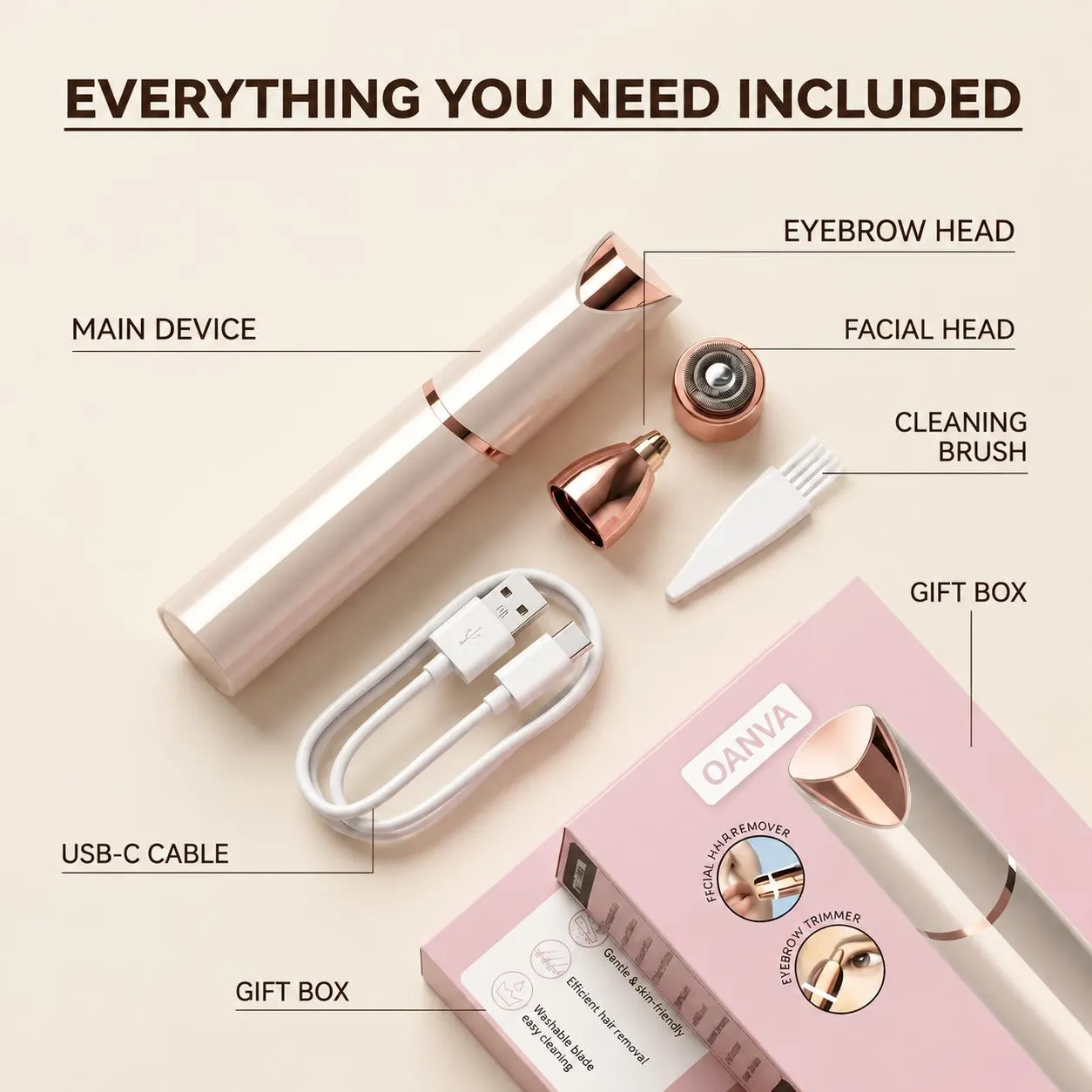 OANVA 2 in 1 facial & eyebrow hair trimmer for Women, Rechargeable Face Razor, Lip & Peach Fuzz Remover, Precision Eyebrow Shaper, Portable Painless Hair Removal Tool.SummerWins DealsForYouDays,summerhairstyles OANVA 2 in 1 facial & eyebrow hair trimmer for Women, Rechargeable Face Razor, Lip & Peach Fuzz Remover, Precision Eyebrow Shaper, Portable Painless Hair Removal Tool.SummerWins DealsForYouDays,summerhairstyles