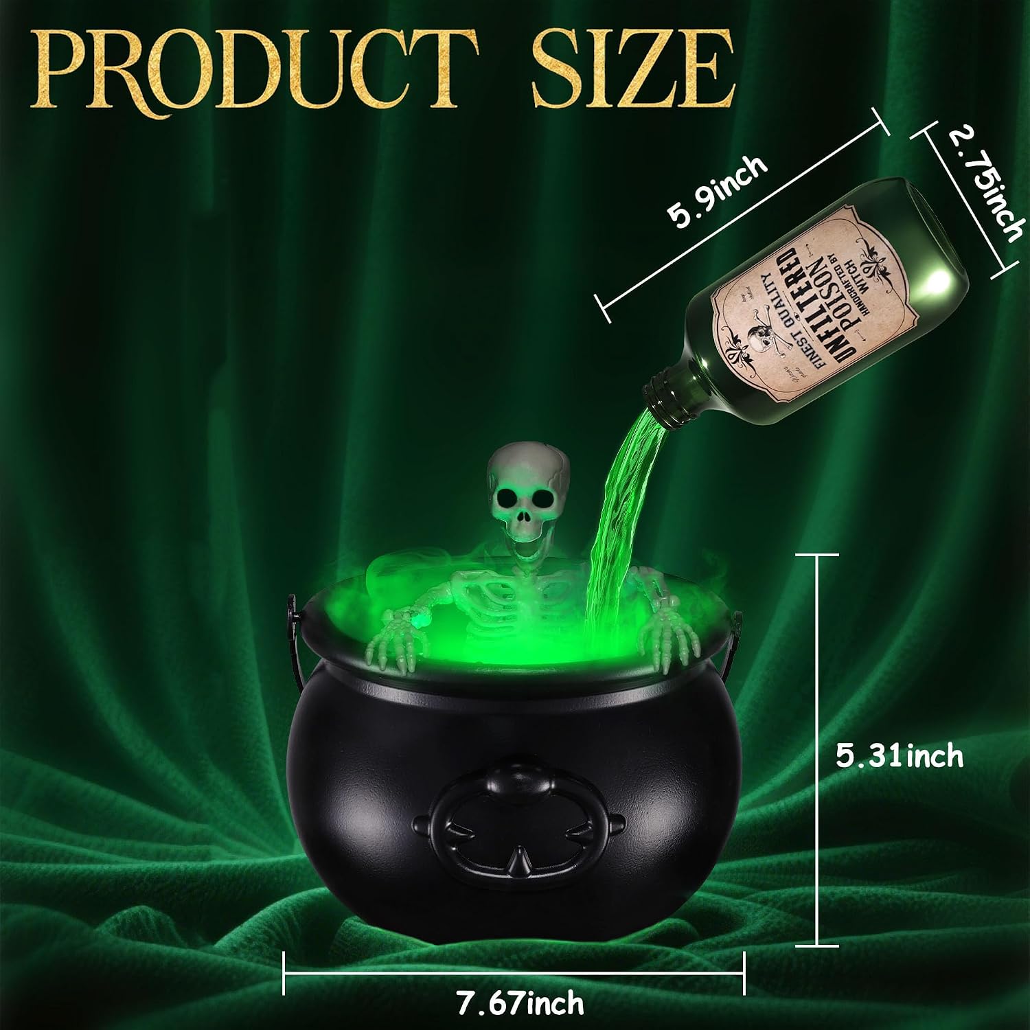 Magical Floating Potion Cauldron with Bubbling Diffuser - Halloween Decorations, Funky Unique Home Decor, Centerpiece Magic, Indoor Cauldron Glow, Witch Kitchen Vibe Indoor Tabletop Home Accent Magical Floating Potion Cauldron with Bubbling Diffuser - Halloween Decorations, Funky Unique Home Decor, Centerpiece Magic, Indoor Cauldron Glow, Witch Kitchen Vibe Indoor Tabletop Home Accent