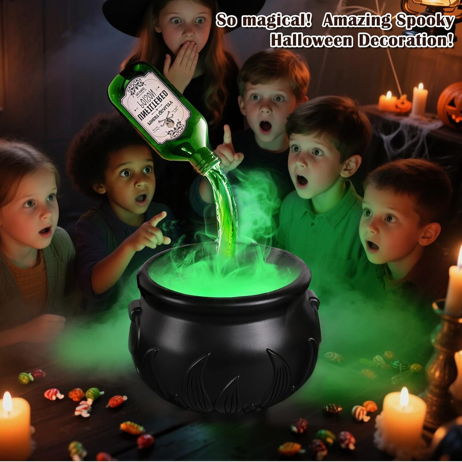 Magical Floating Potion Cauldron with Bubbling Diffuser - Halloween Decorations, Funky Unique Home Decor, Centerpiece Magic, Indoor Cauldron Glow, Witch Kitchen Vibe Indoor Tabletop Home Accent Magical Floating Potion Cauldron with Bubbling Diffuser - Halloween Decorations, Funky Unique Home Decor, Centerpiece Magic, Indoor Cauldron Glow, Witch Kitchen Vibe Indoor Tabletop Home Accent