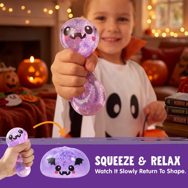 Halloween Dumpling Stress Relief Toys, Slow‑rebound maltose squishy toys, ideal for Halloween party gifts, featuring grimace pumpkin and little devil designs