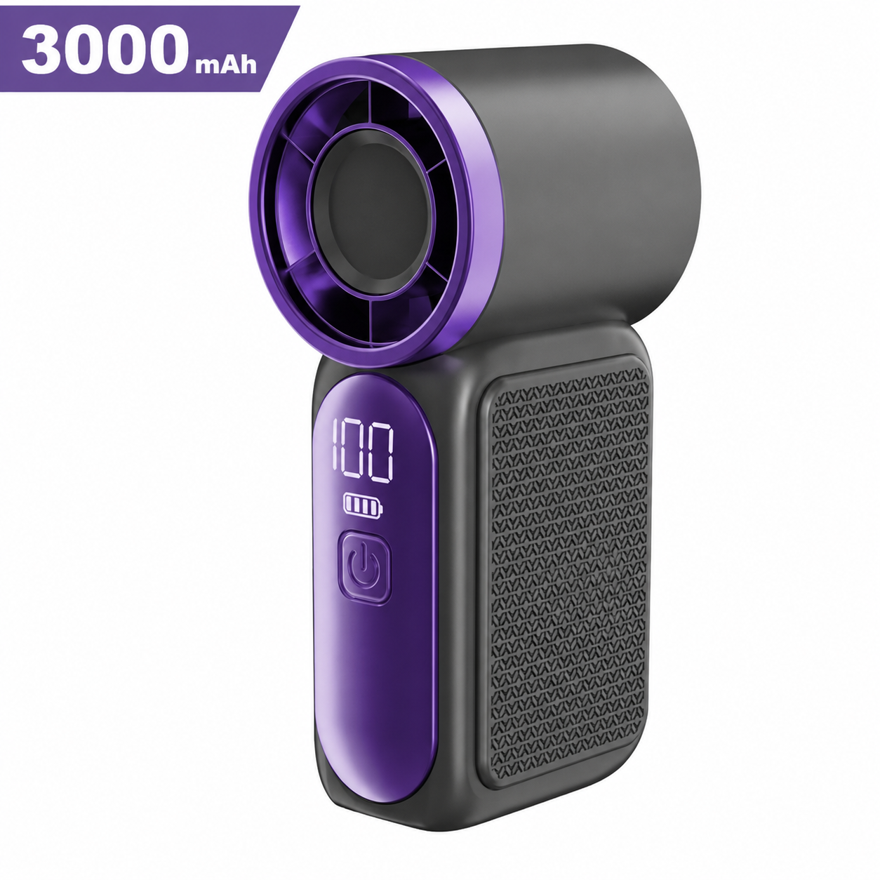 Mini Handheld Fan with LED Display – 6-Speed Turbo Cooling Pocket Fan