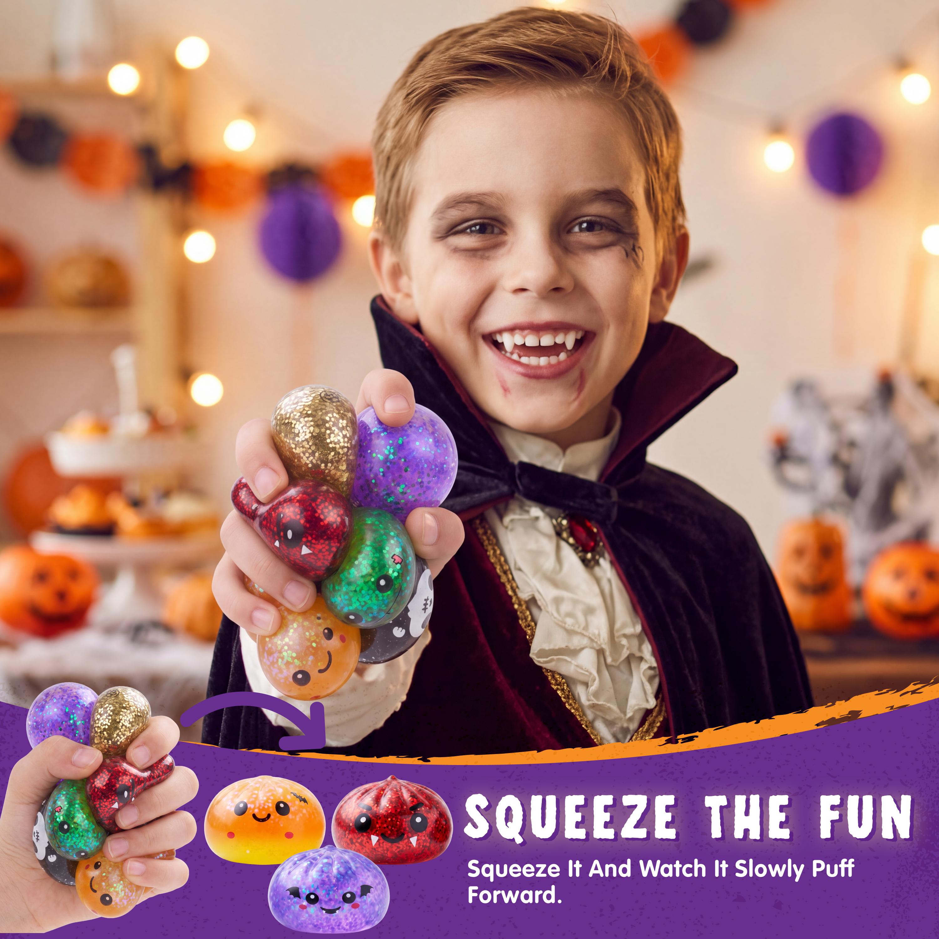 Halloween Dumpling Stress Relief Toys, Slow‑rebound maltose squishy toys, ideal for Halloween party gifts, featuring grimace pumpkin and little devil designs