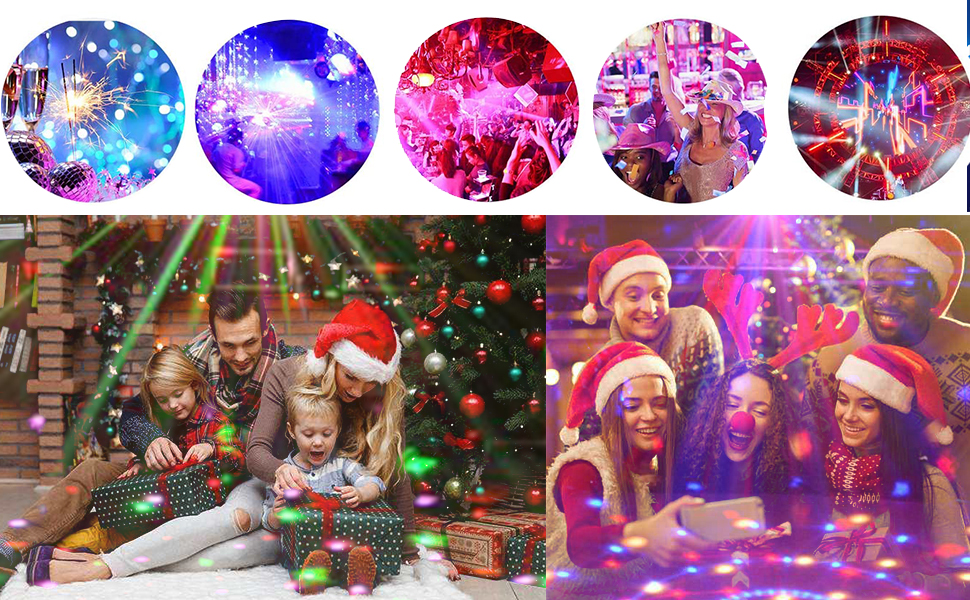  Led Crystal Magic Ball Colorful Rotating Magic Ball Light with Sockets