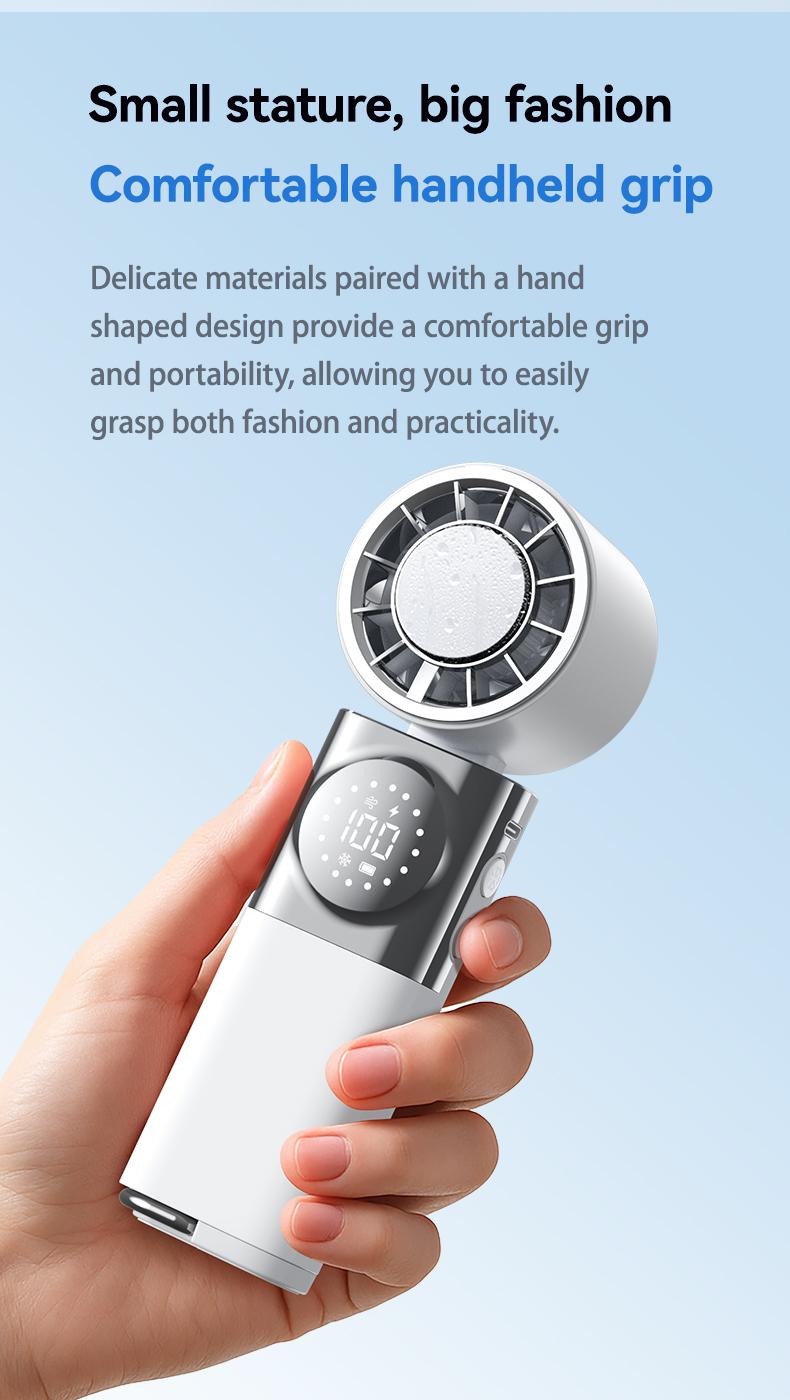 SWEETFULL 7-in-1 Portable Cooling Fan with Emergency Phone Charger Power Bank,Summer Fan(Type-c), Ion Cooling Technology, 100 Speed Turbo Fan with LCD Display, Rechargeable Handheld Fan with Neck Strap for Outdoor Camping Travel Sports SWEETFULL 7-in-1 Portable Cooling Fan with Emergency Phone Charger Power Bank,Summer Fan(Type-c), Ion Cooling Technology, 100 Speed Turbo Fan with LCD Display, Rechargeable Handheld Fan with Neck Strap for Outdoor Camping Travel Sports
