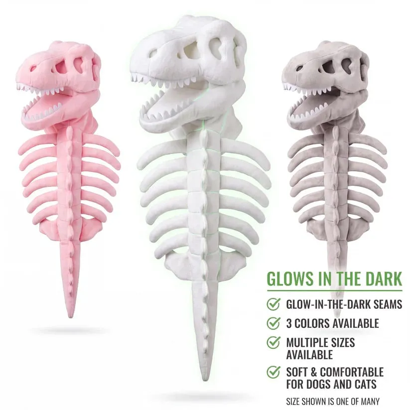 Glow-in-the-Dark Dinosaur Skeleton Pet Costume