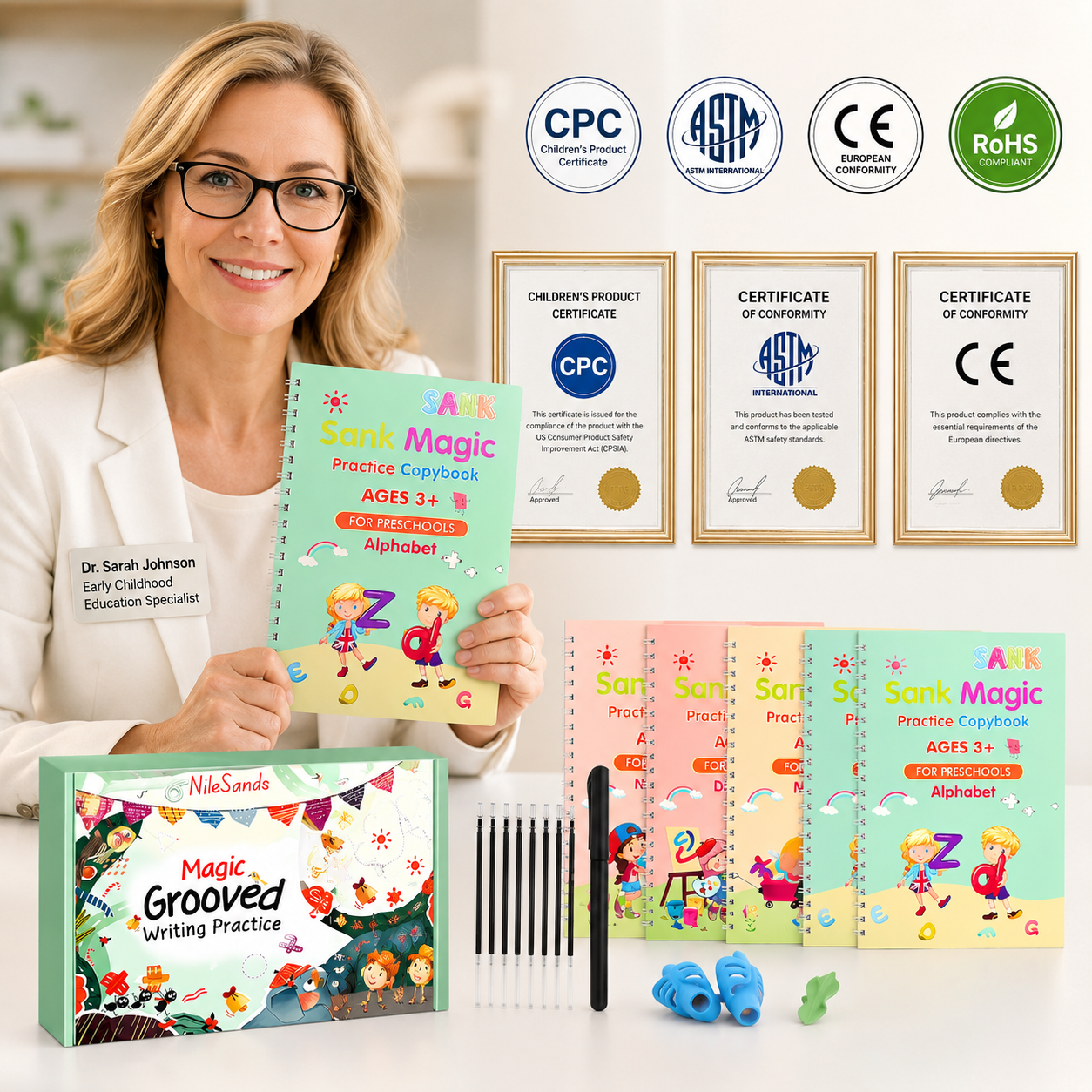 💥LAST DAY SALE 50%OFF💥📚MagicBook | Kids Practice Copybook Set