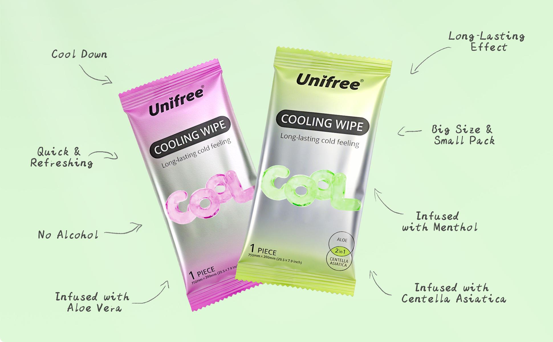 Unifree Cooling Towels & XL Menthol Cooling Wipes, Instant & Long Lasting Cooling Relief for Hot Weather & Summer Heat, Outdoor, Long Drives, Game day & Beach, summerwins