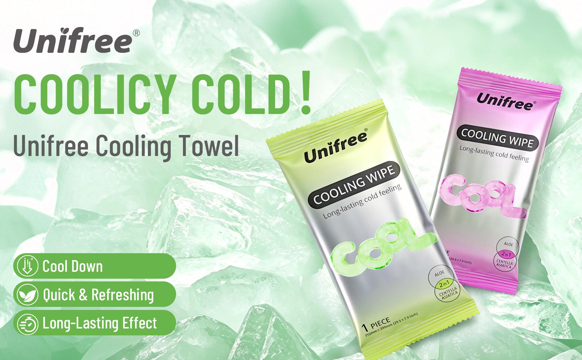 Unifree Cooling Towels & XL Menthol Cooling Wipes, Instant & Long Lasting Cooling Relief for Hot Weather & Summer Heat, Outdoor, Long Drives, Game day & Beach, summerwins