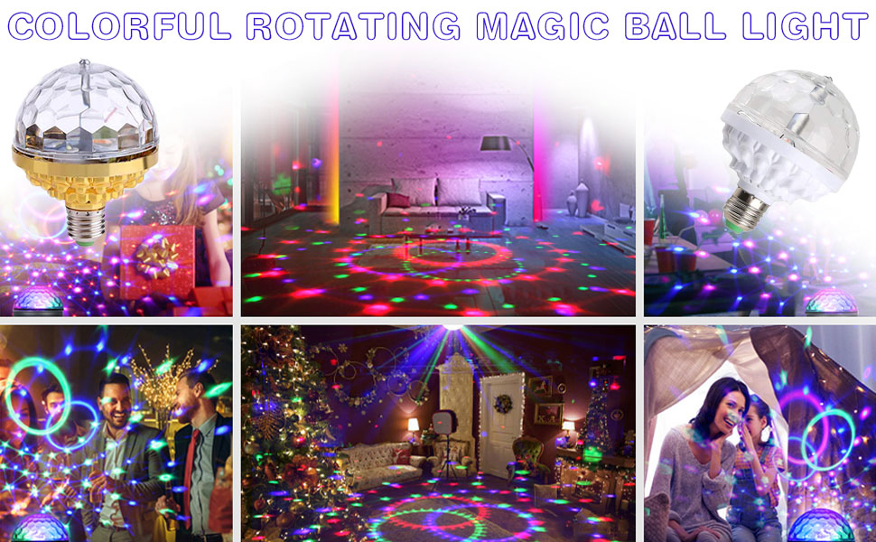 colorful rotating magic ball light-party lights disco ball