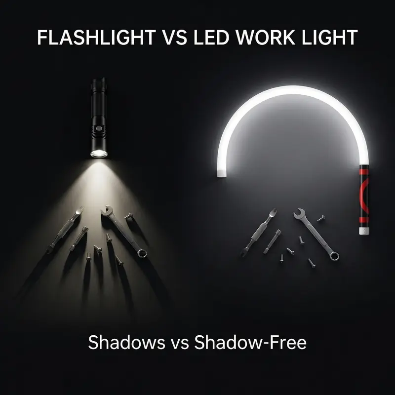 Flexible LED light wand