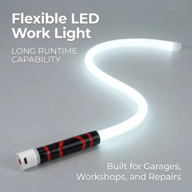 Flexible LED light wand