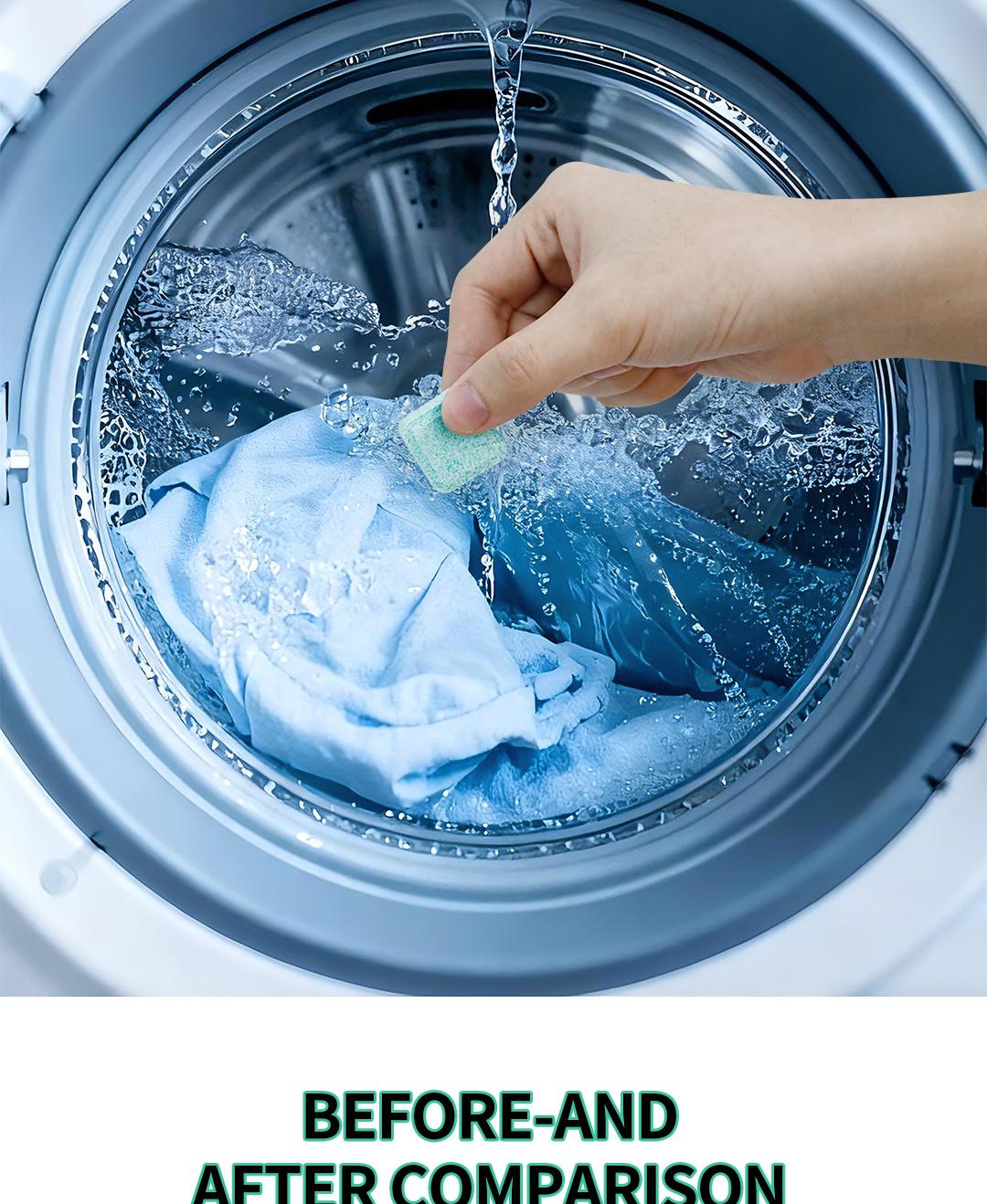 SOPAMI Washing Machine Cleaner Tablets 12 pack pet safe eco friendly cleaning tablets neutralizes pet related odors deep cleans grime keeps washing machine fresh easy to use