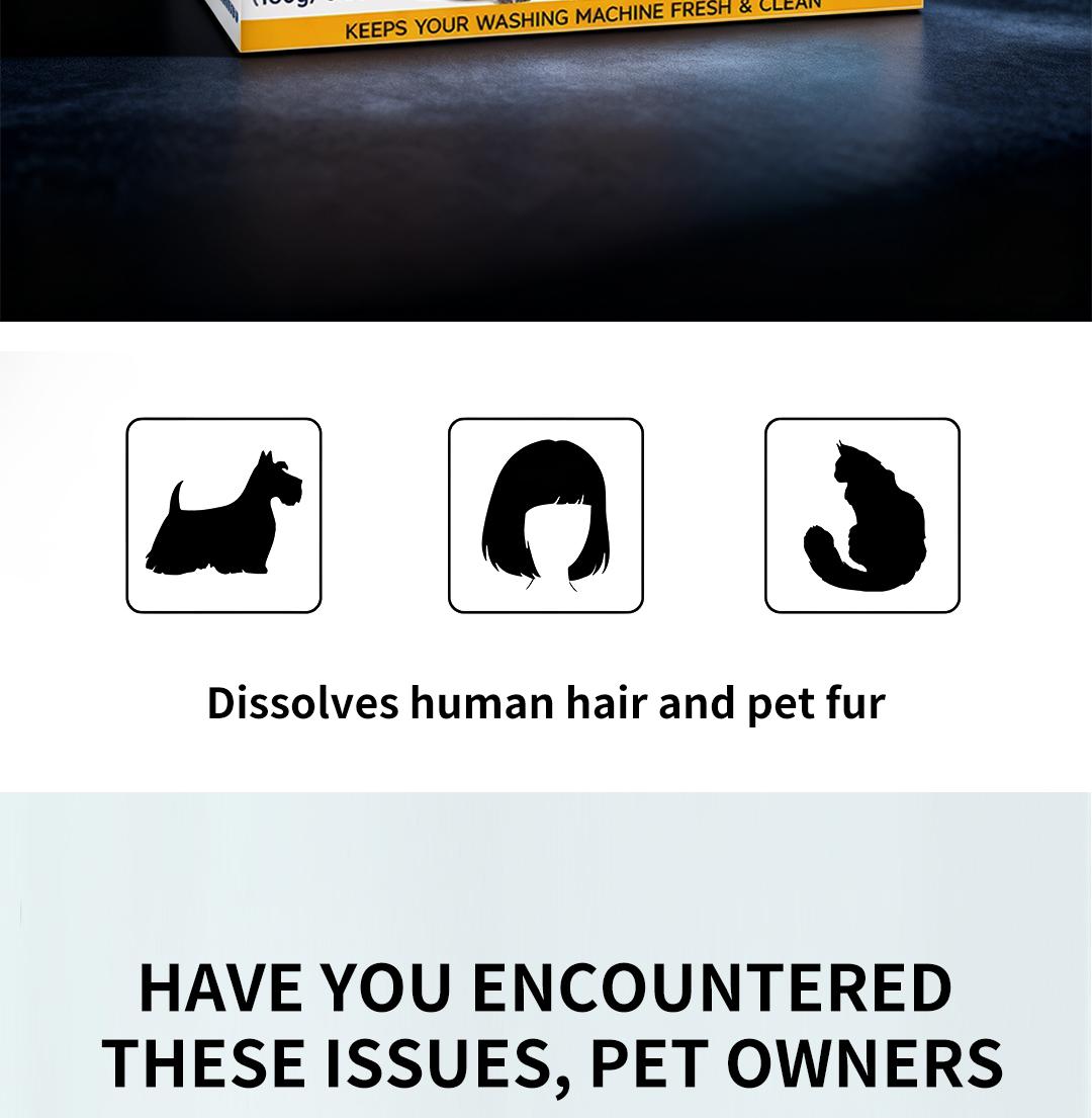 SOPAMI Washing Machine Cleaner Tablets 12 pack pet safe eco friendly cleaning tablets neutralizes pet related odors deep cleans grime keeps washing machine fresh easy to use