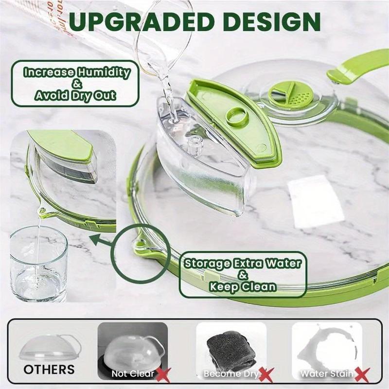 UFORU Microwave Splatter Cover with Water Steamer, 10 inch Clear Microwave Plate Cover Lid for Food, Kitchen Gadgets Accessories for Microwave Oven Kitchenware Utensils UFORU Microwave Splatter Cover with Water Steamer, 10 inch Clear Microwave Plate Cover Lid for Food, Kitchen Gadgets Accessories for Microwave Oven Kitchenware Utensils