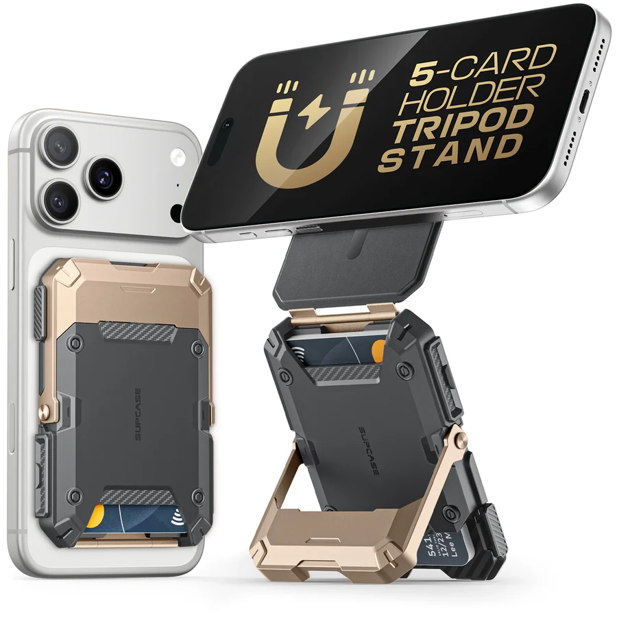 MagFlip Magnetic Wallet with Stand-Black