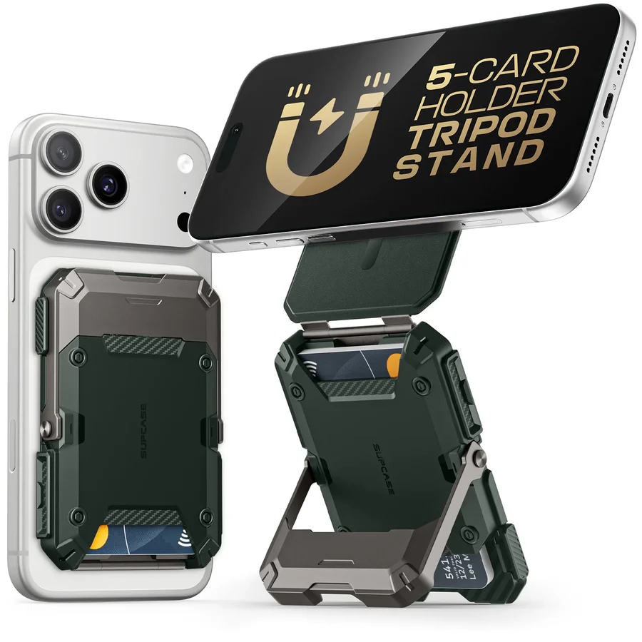 MagFlip Magnetic Wallet with Stand-Black