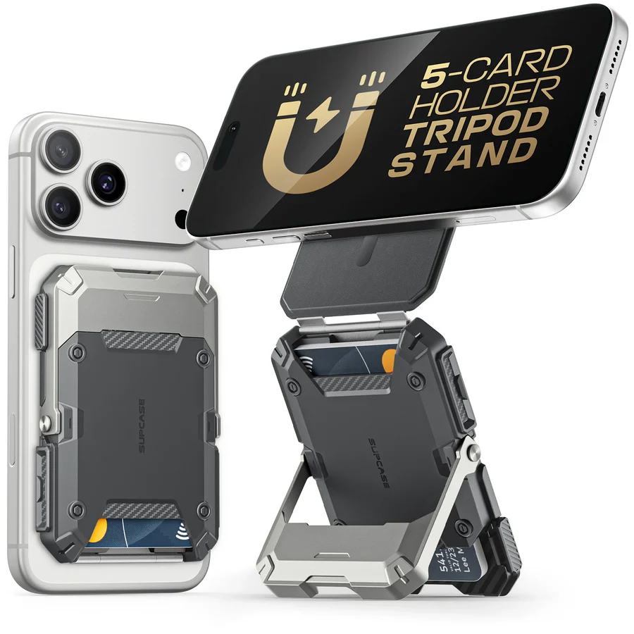 MagFlip Magnetic Wallet with Stand-Black