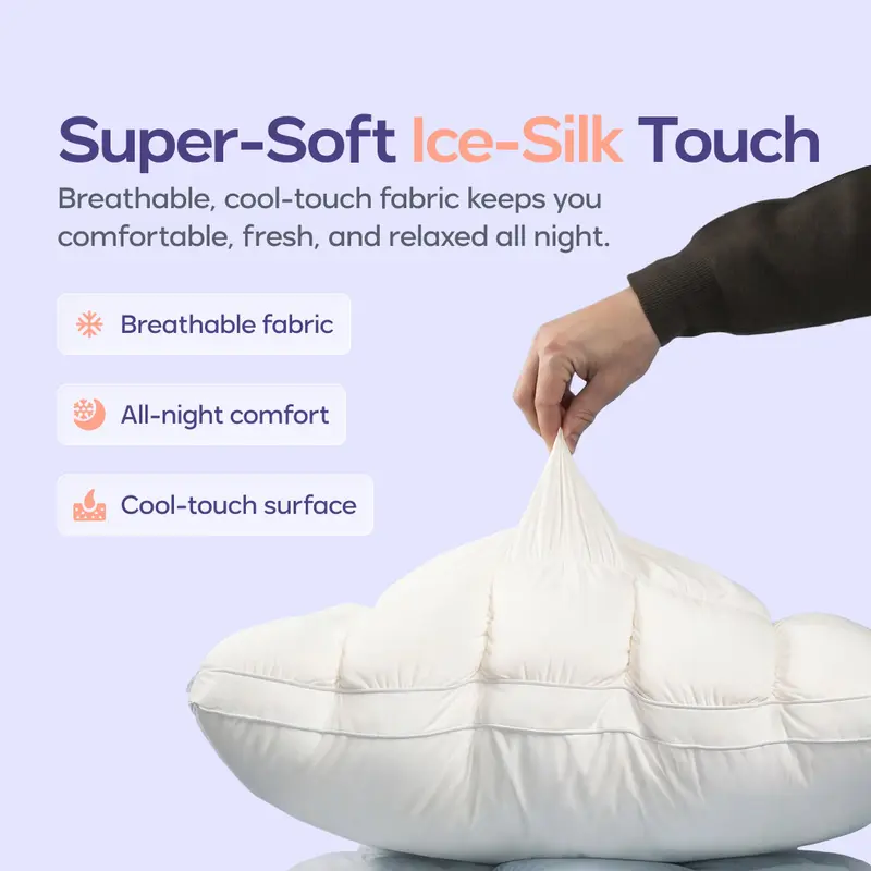 Mellow Sleep | Mellow Puff Pillow – Soft Quilted Puff Grid Design Pillow