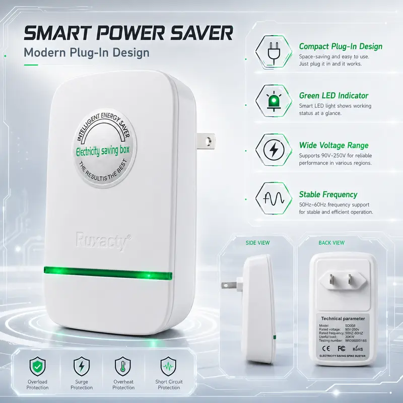 Compact Plug-In Power Box with US Plug