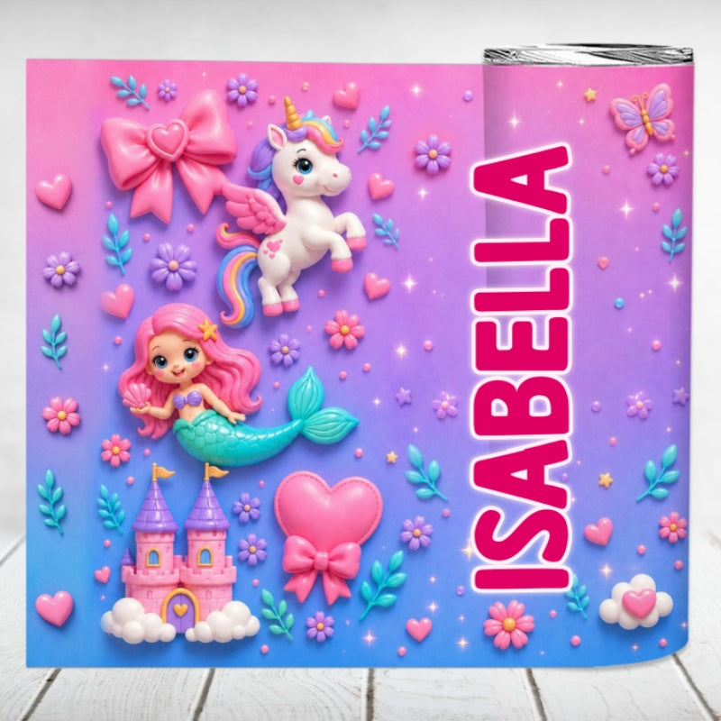 Trendy Animal for Boys Girls - Personalized Skinny Tumbler - Back to School Gift for Kids