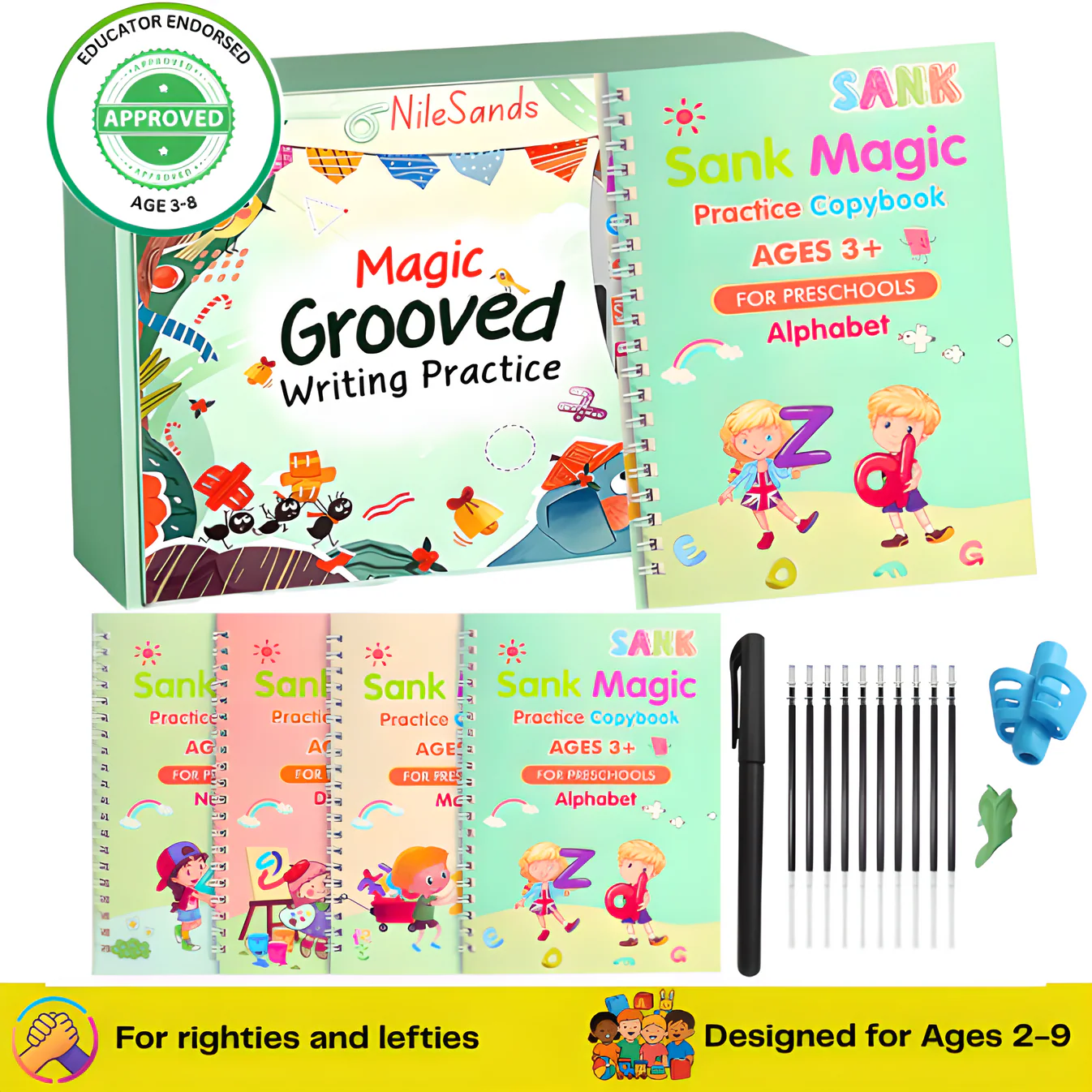 💥LAST DAY SALE 50%OFF💥📚MagicBook | Kids Practice Copybook Set